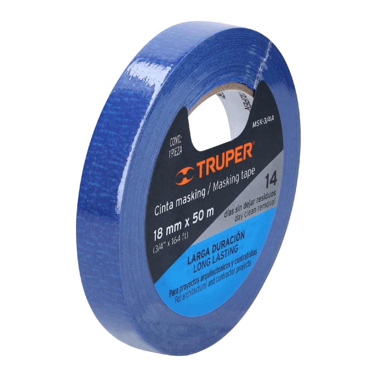 Cinta Masking Tape Azul de 3/4