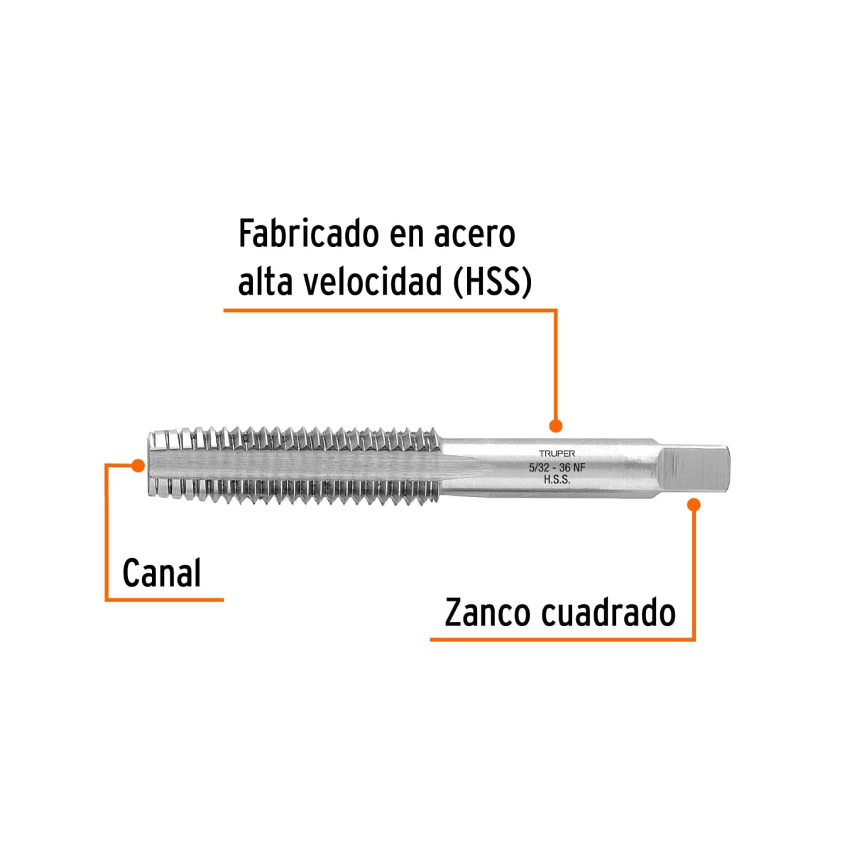 Macho Semicónico 5/32