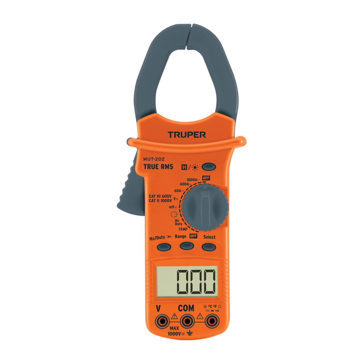Multimetro Digital Para Mantenimiento Industrial Con Pinza 600mv-750v Truper 10404 0