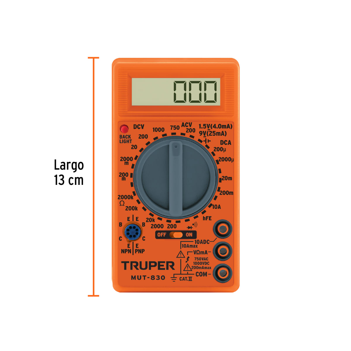 Multímetro Digital Multitester Truper 104002
