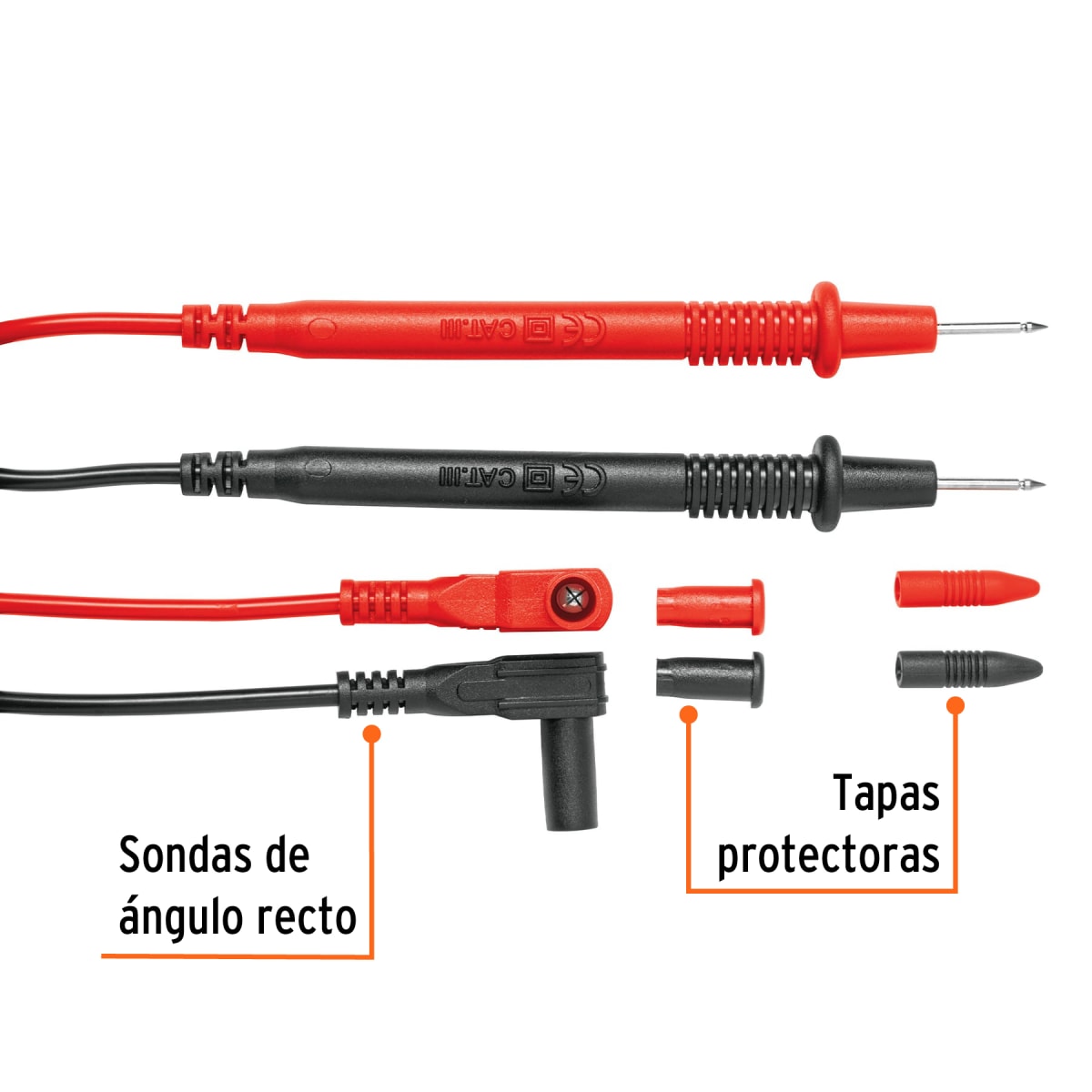 Juego De Cables De Prueba Para Multímetro Truper 1024062