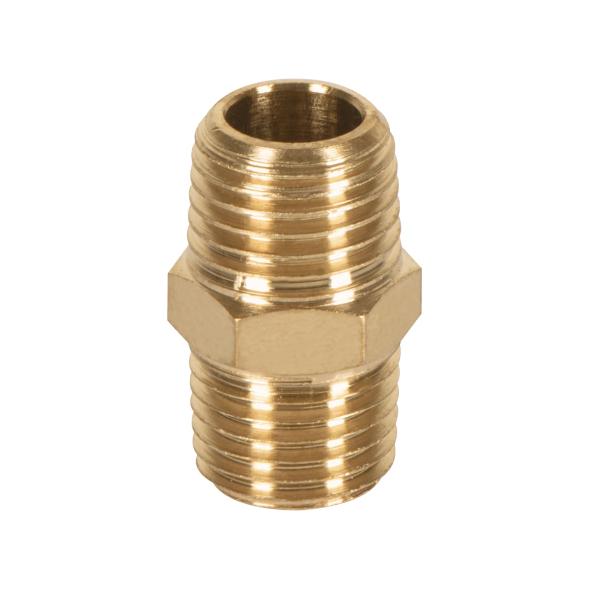 Niple Macho NPT 1/4 De Latón Truper 19024 0