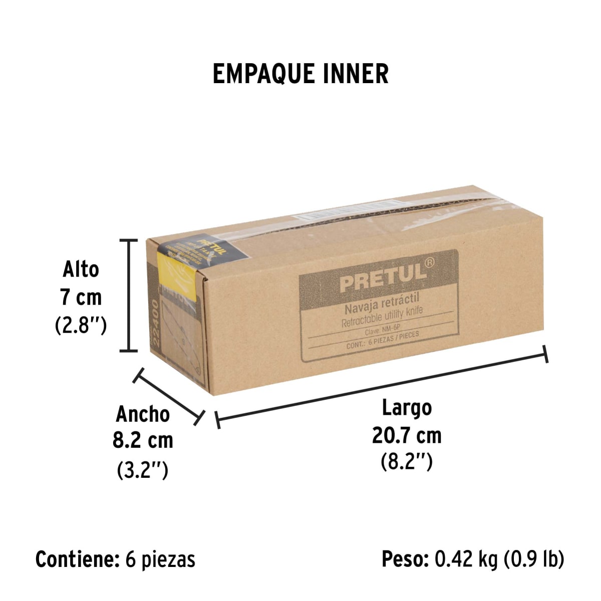 Cuchilla Retráctil Para Uso General Pretul 224005