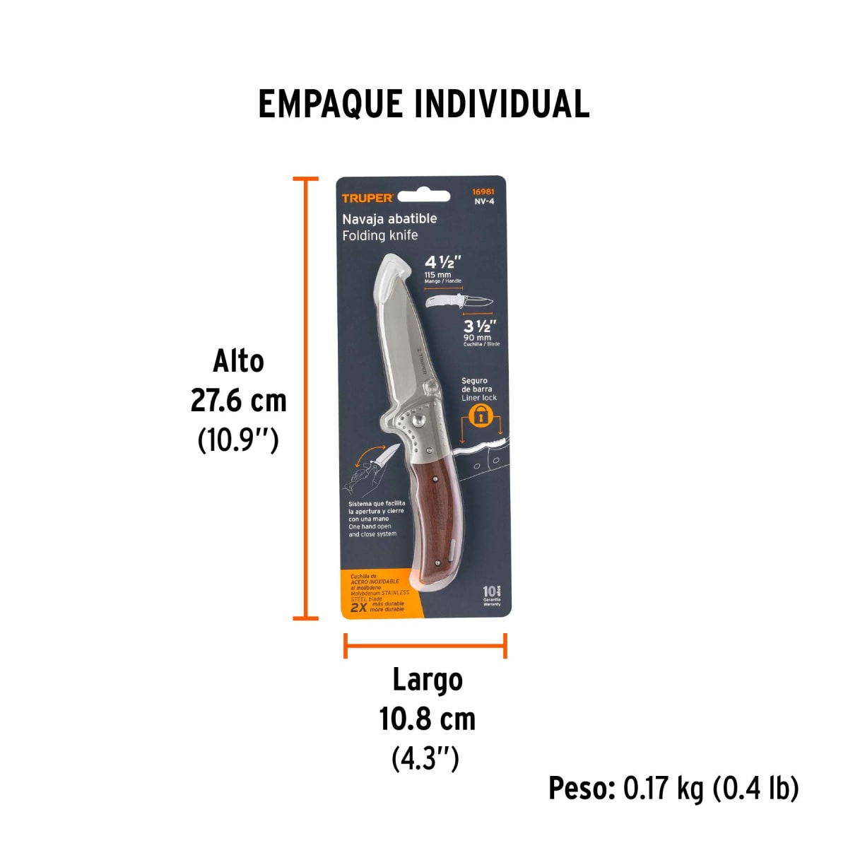 Navaja Abatible 4-1/2