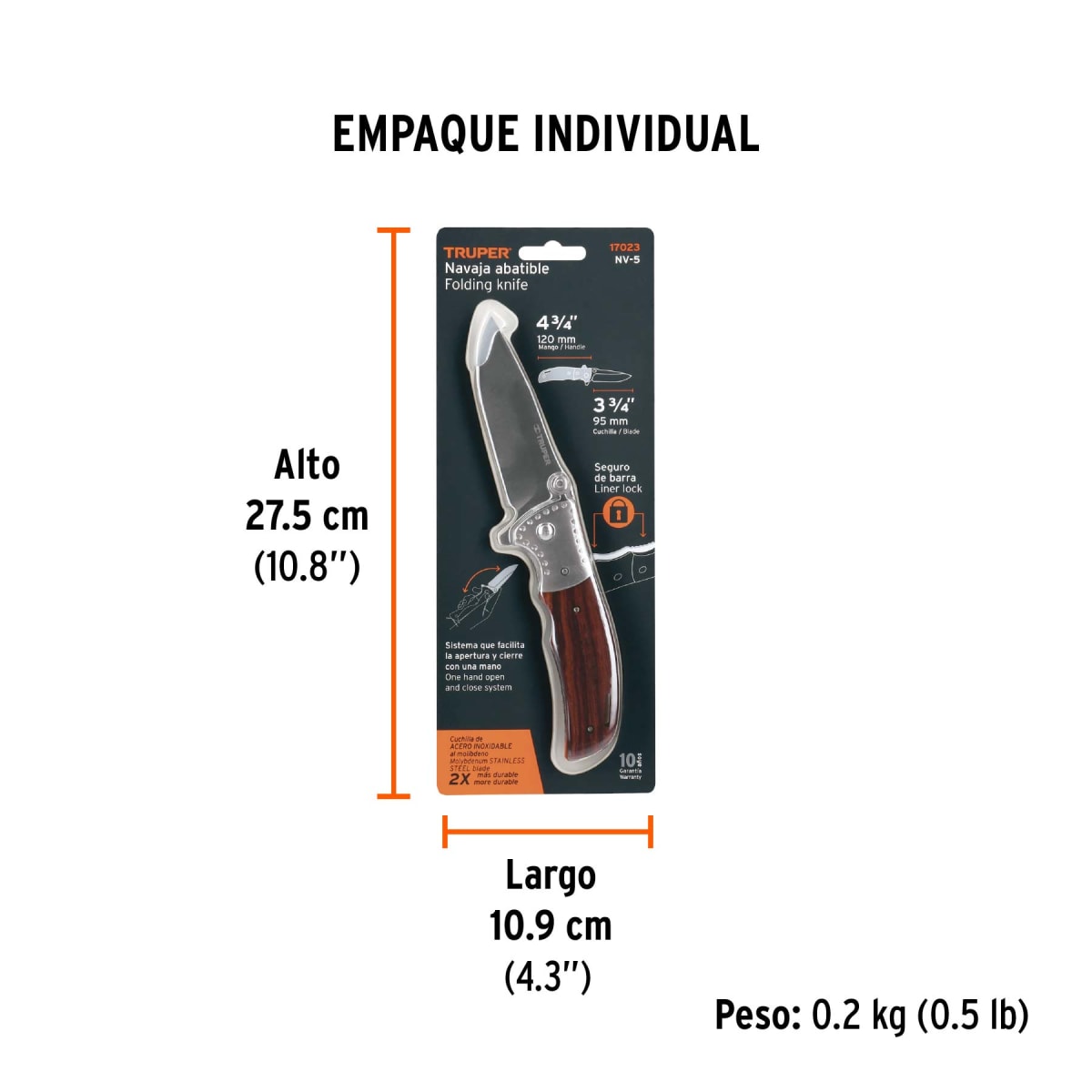 Navaja Abatible 4-3/4