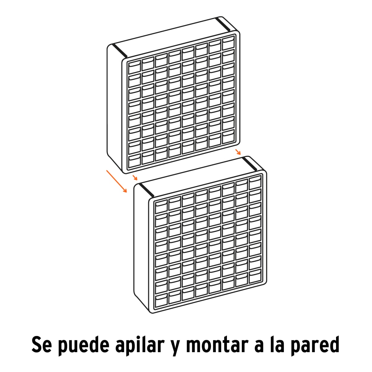 Organizador De Plástico 64 Gavetas Truper 108954