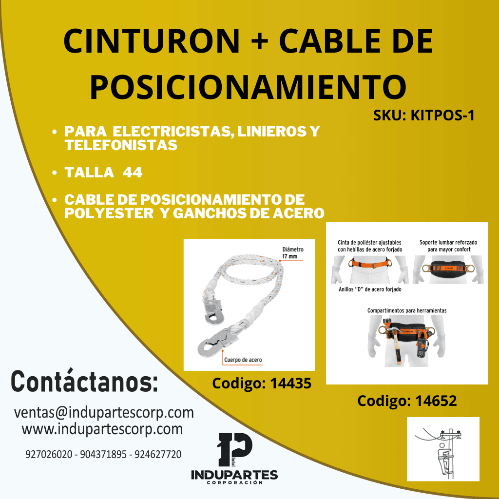 CINTURON + CABLE DE POSICIONAMIENTO 0