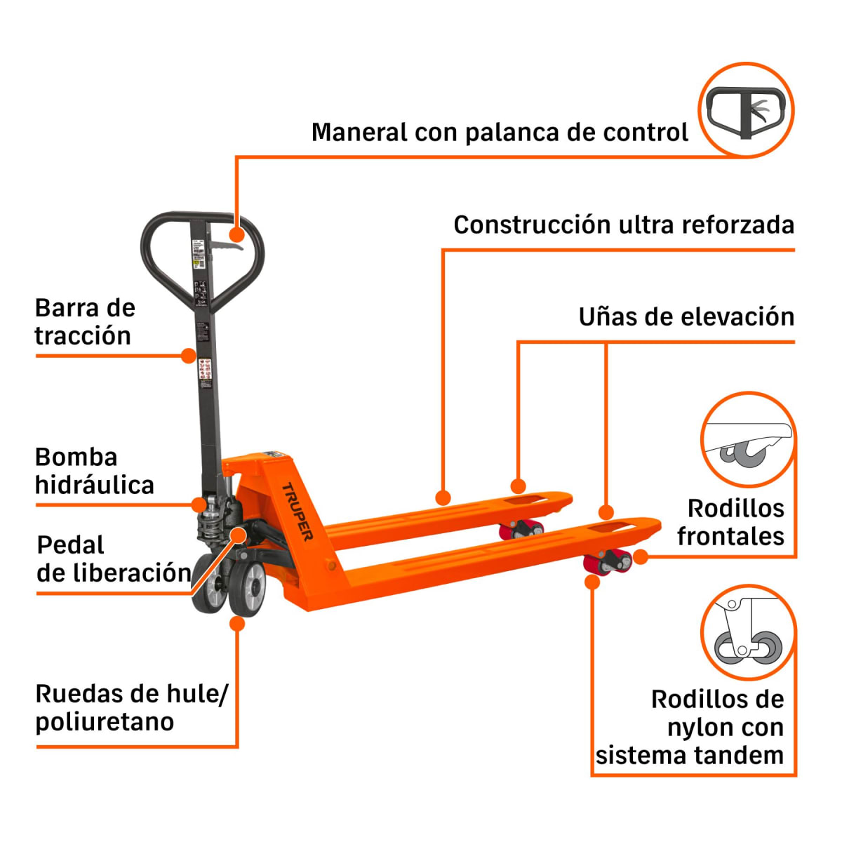 Pato/Stoka de 2 Toneladas Para Exteriores Truper 150812