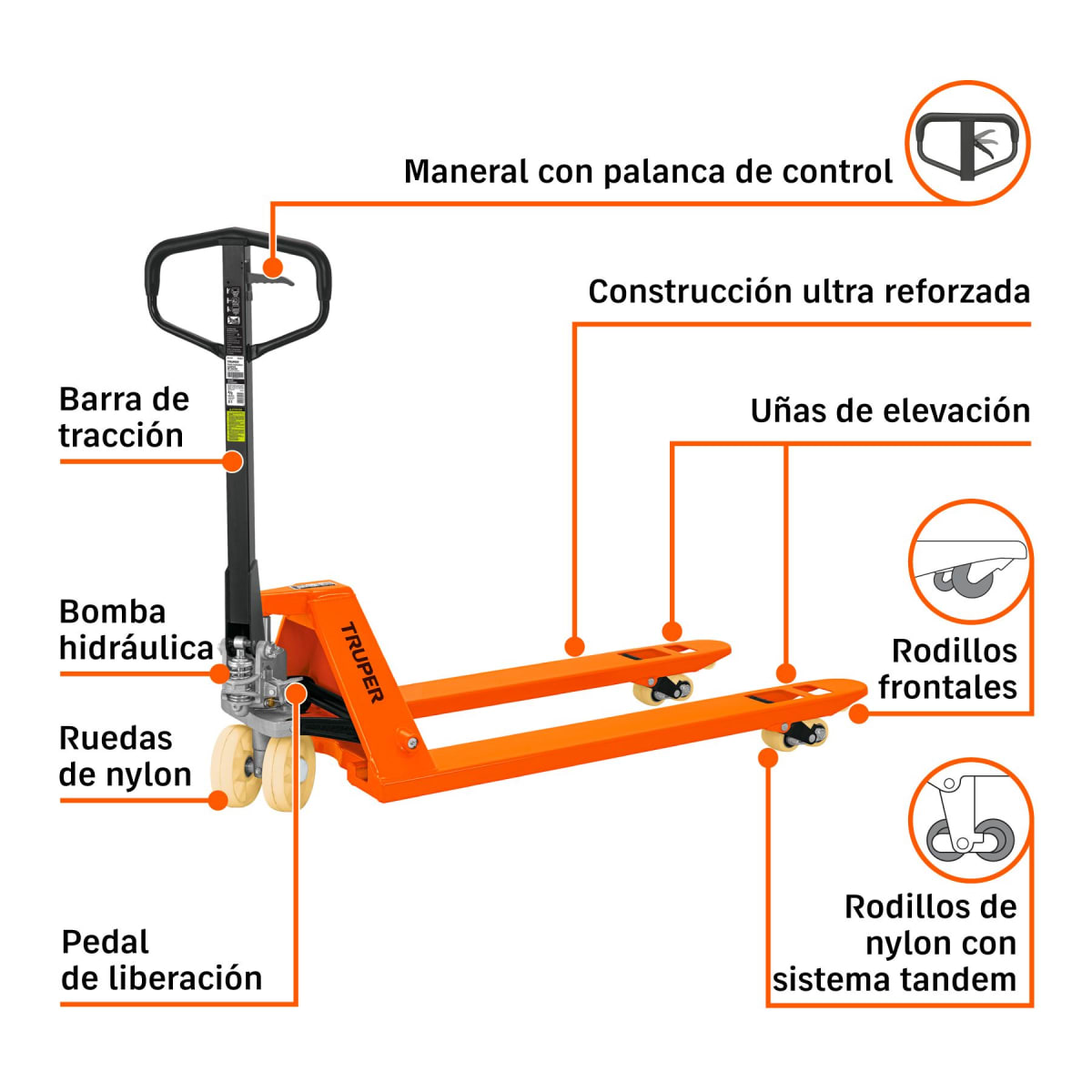 Pato/Stoka De 3 Toneladas Para Exteriores Truper 150832