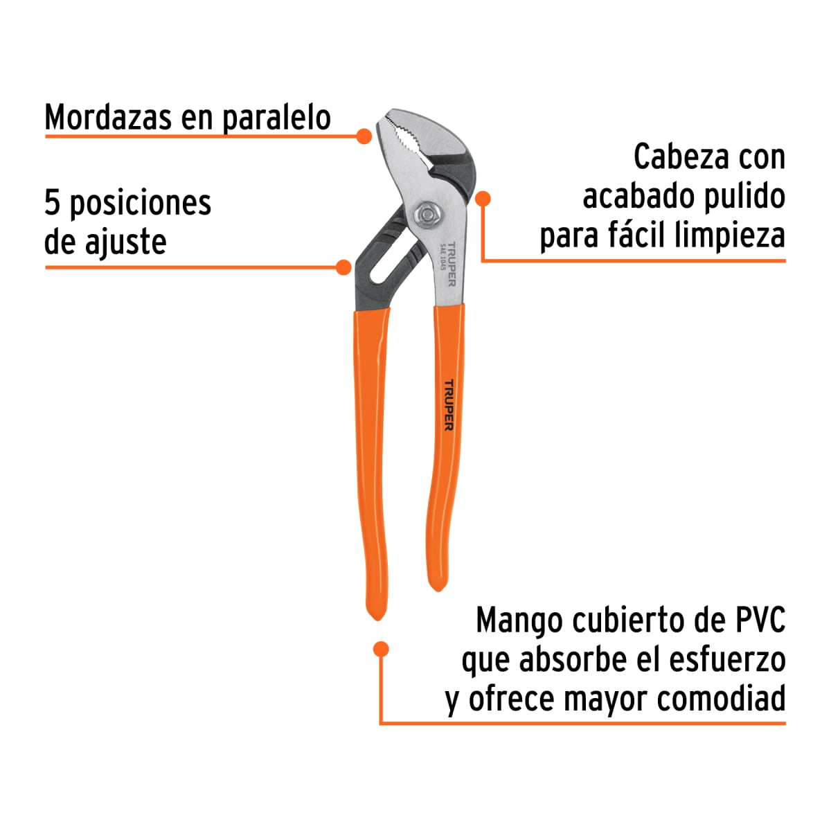 Alicate Picoloro mango de pvc3