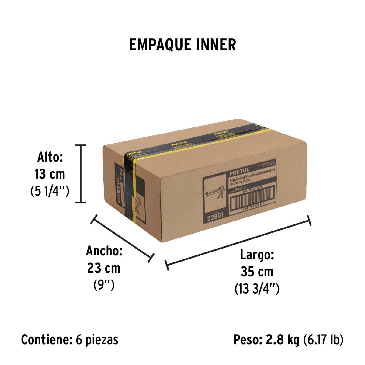 Aplicador De Silicona Con Cremallera 22801 Pretul2