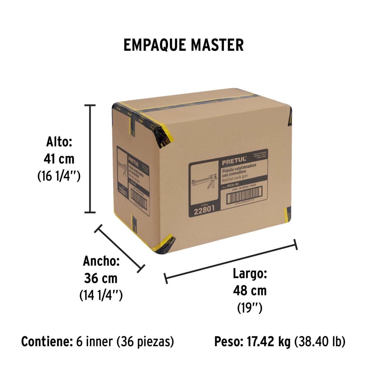Aplicador De Silicona Con Cremallera 22801 Pretul3