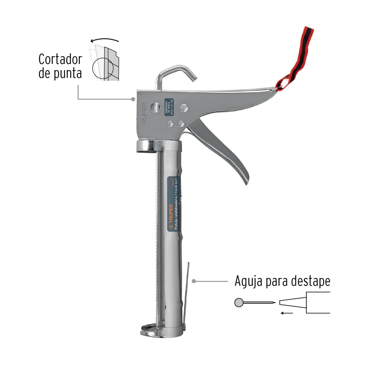 Aplicador de Silicona tipo Esqueleto 101400 Truper2