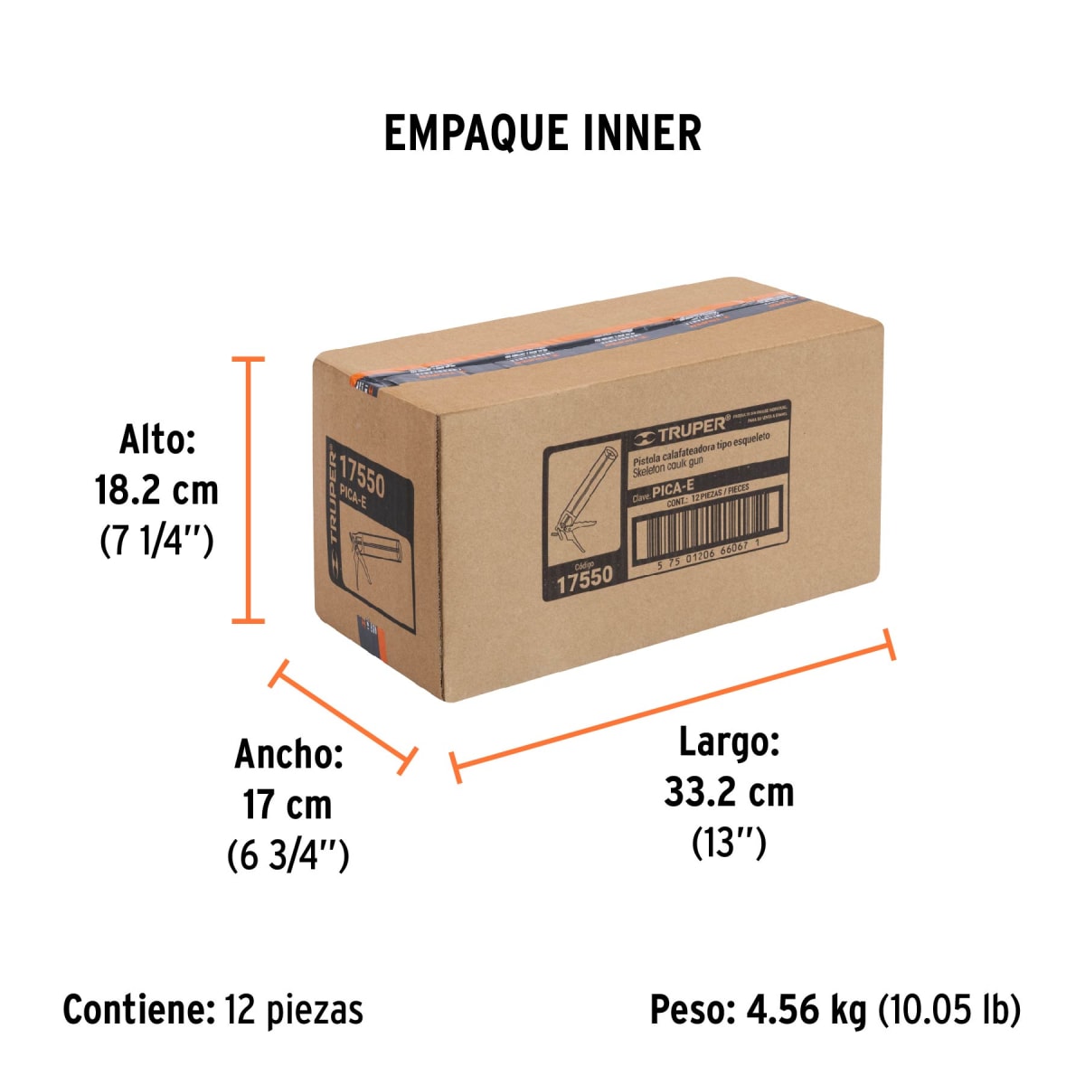 Aplicador De Silicona Tipo Esqueleto 17550 Truper4