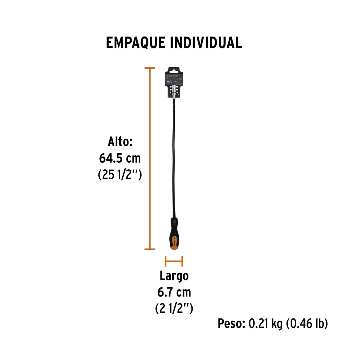 Imán Flexible Con LED 3 Kg Truper 153264
