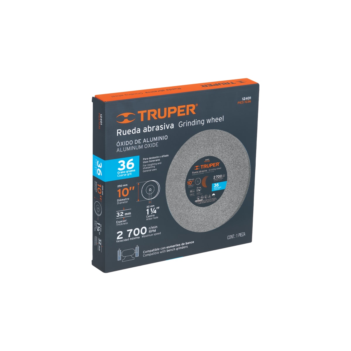 Piedra Para Esmeril 10 X 1-1/4