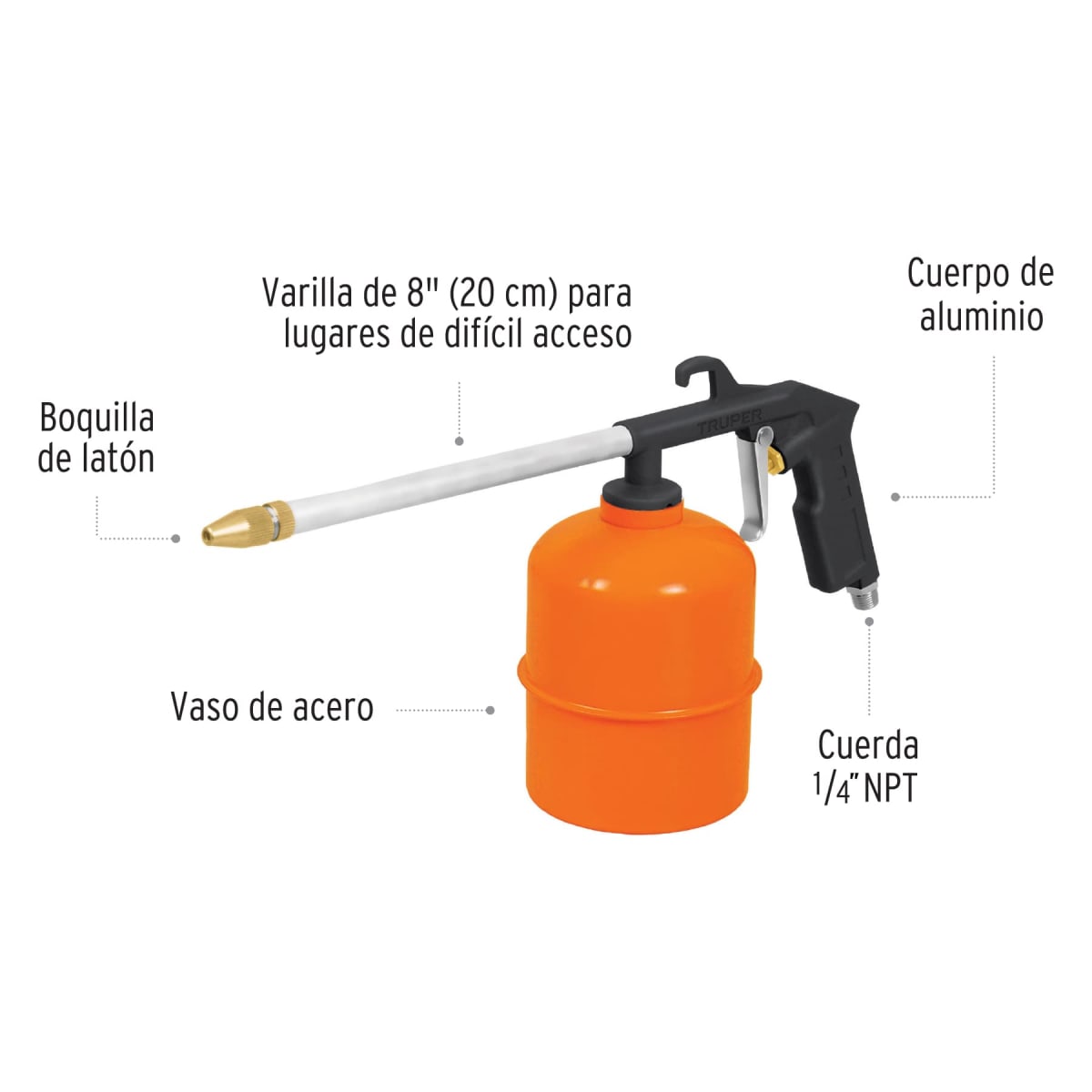 Pistola De Aire Para Limpieza De Motores Truper 192362