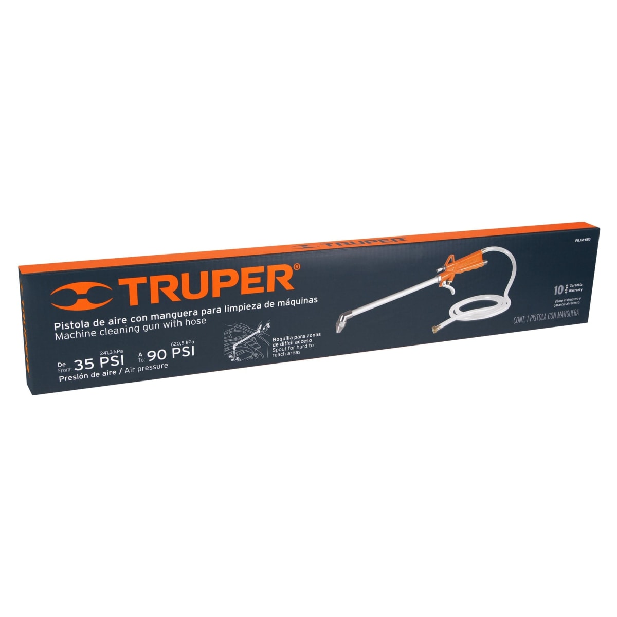 Pistola Para Limpieza De Máquinas Cuerda 1/4 NTP Truper 192374