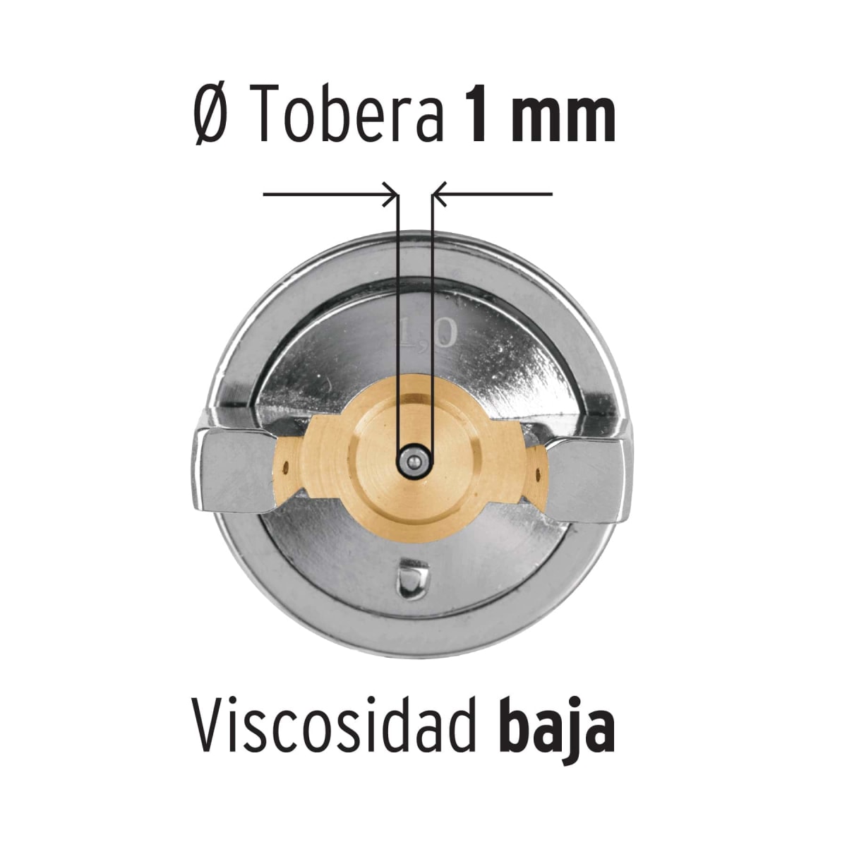 Pistola Para Pintar De Gravedad 1 mm Truper 110975