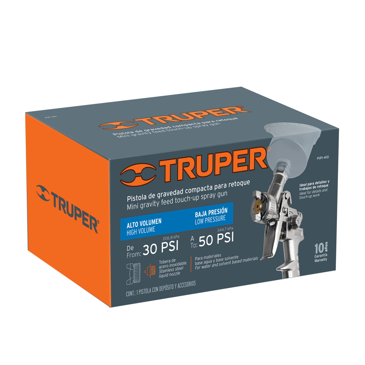 Pistola Para Pintar De Gravedad 1 mm Truper 110976