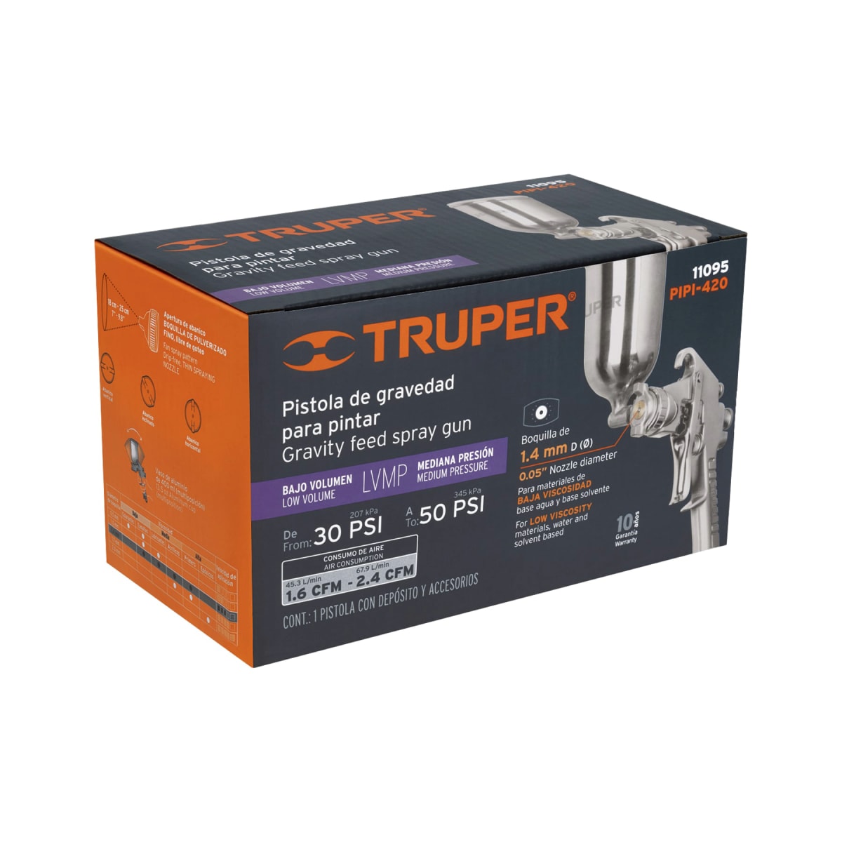 Pistola De Gravedad Uso General Truper 110959