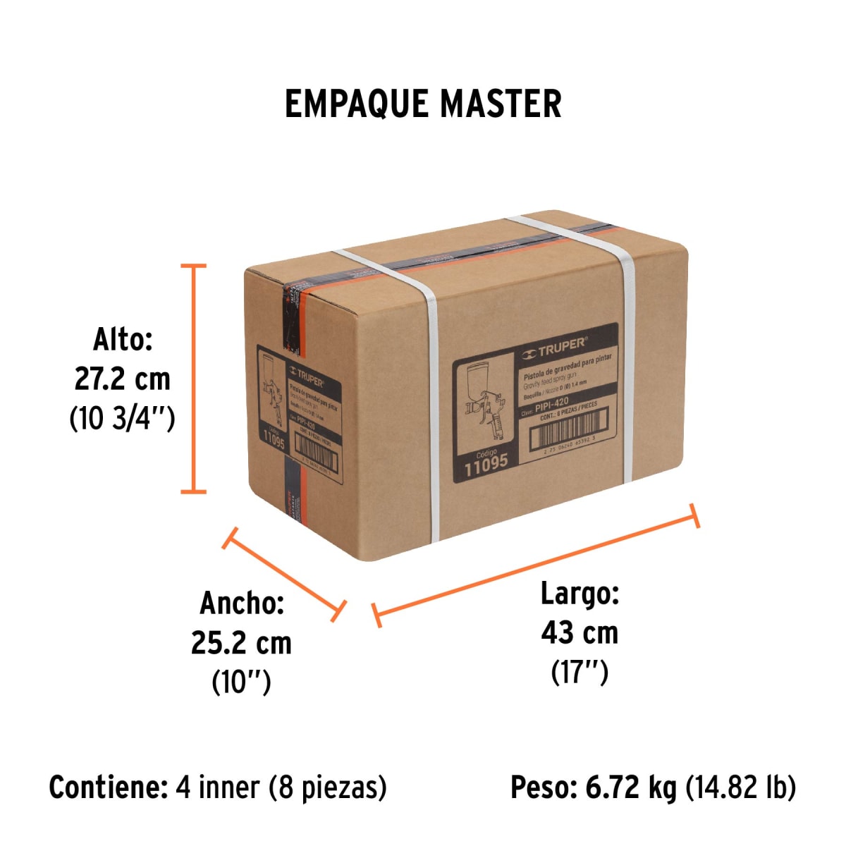 Pistola De Gravedad Uso General Truper 110958