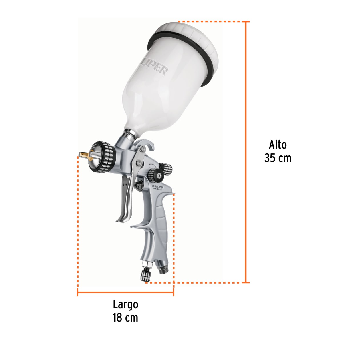 Pistola Para Pintar De Gravedad 1.4 mm Truper 117492