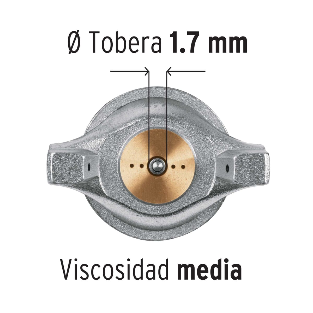 Pistola Para Pintar De Gravedad 1.7 mm Truper 130615