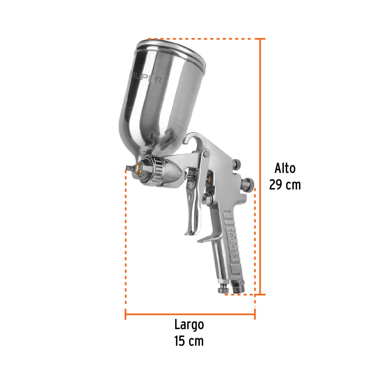 Pistola Para Pintar De Gravedad 2 mm Truper 130602
