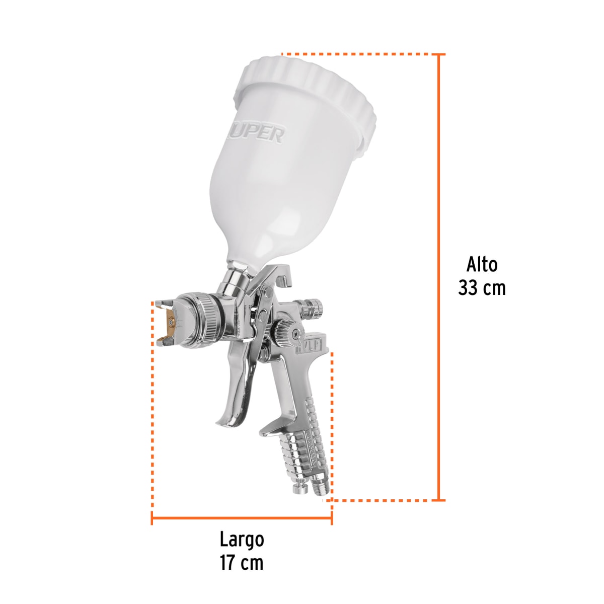 Pistola Para Pintar De Gravedad 1.4 mm Truper 121282