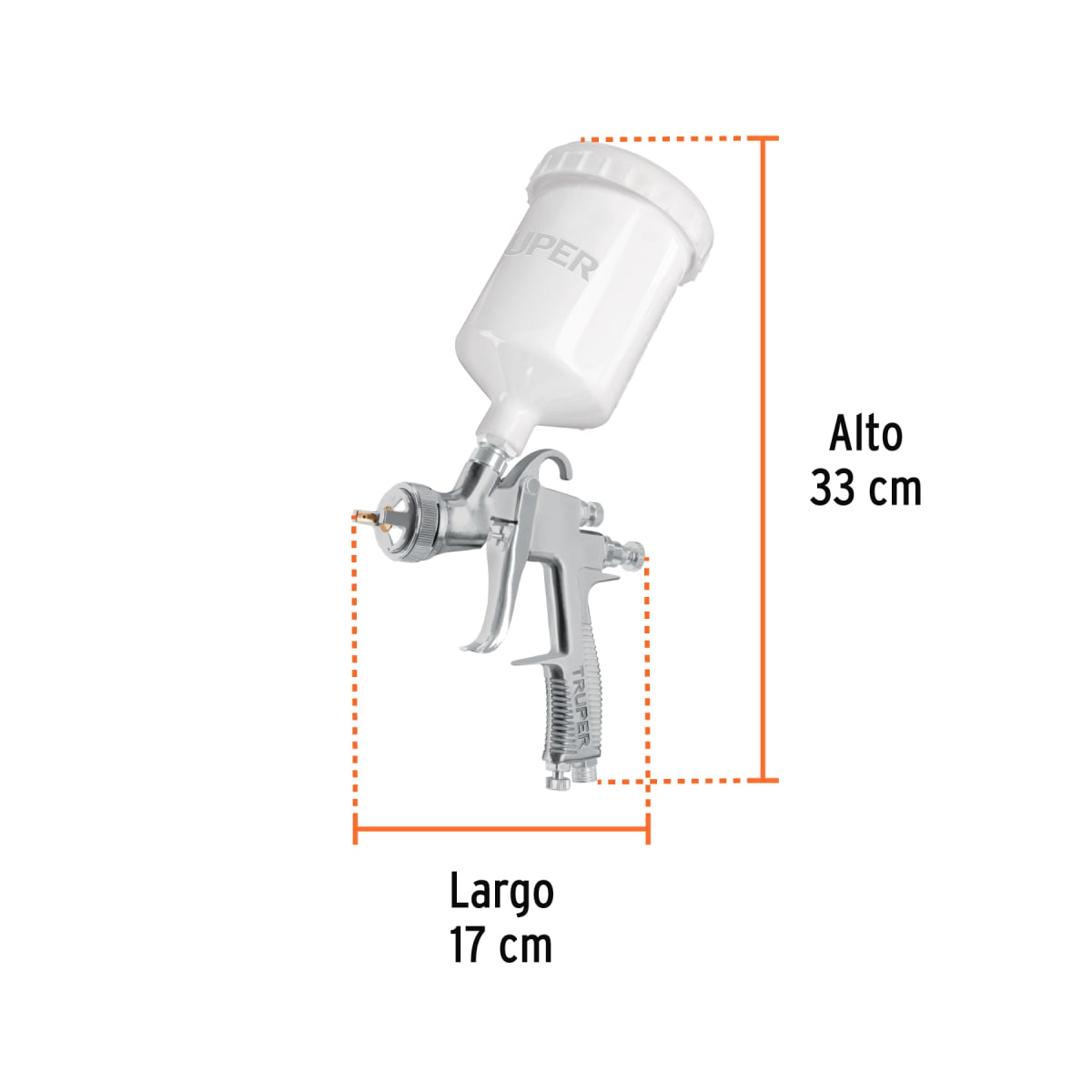 Pistola para Pintar de Gravedad 1.4 mm Truper 1010903