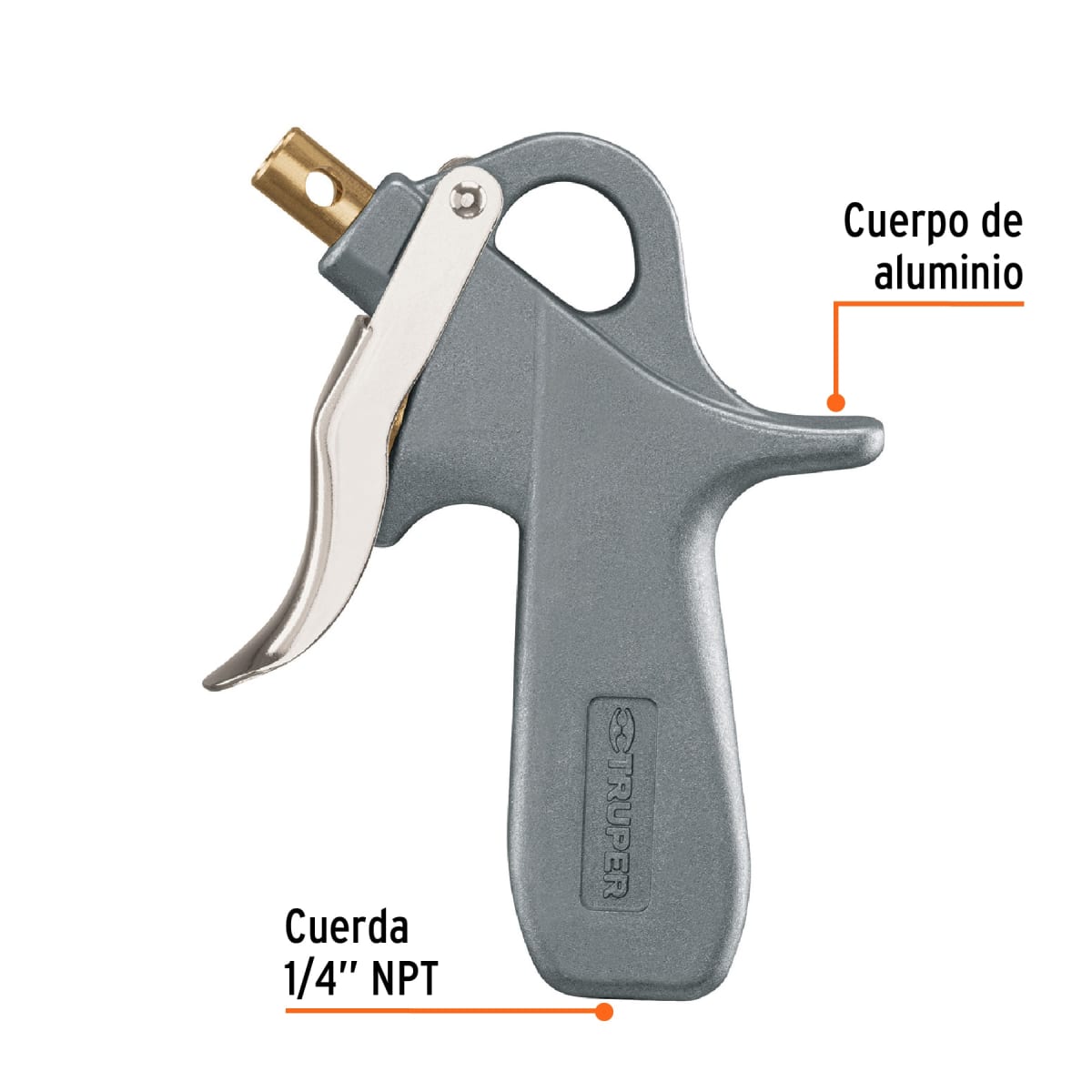 Pistola Para Sopletear Con 5 Boquillas Truoer 106452