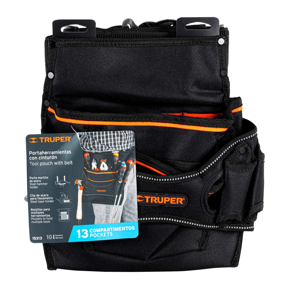Cinturón Portaherramientas 13 Compartimentos Truper4