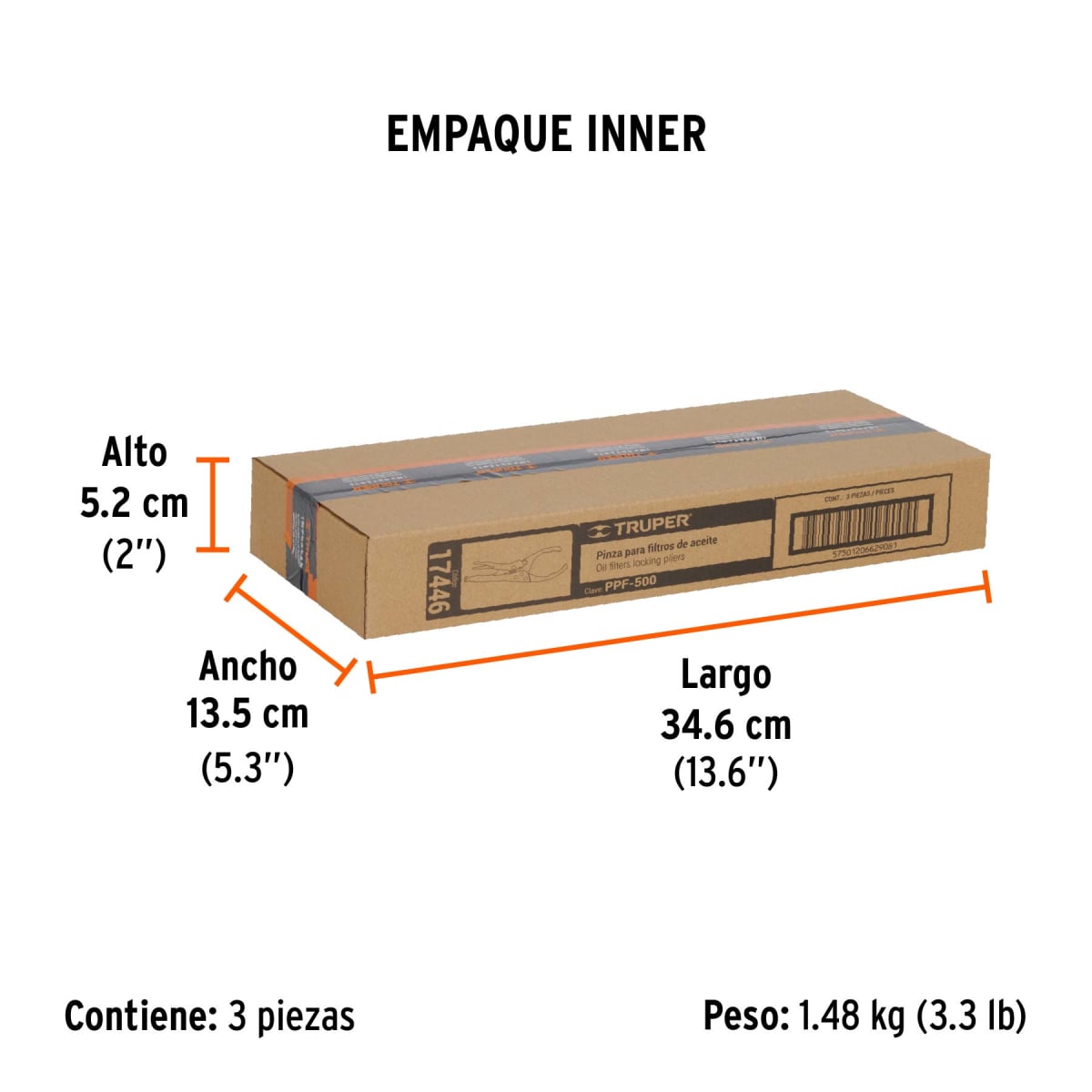 Alicate de presión 9' para filtros de aceite Truper4