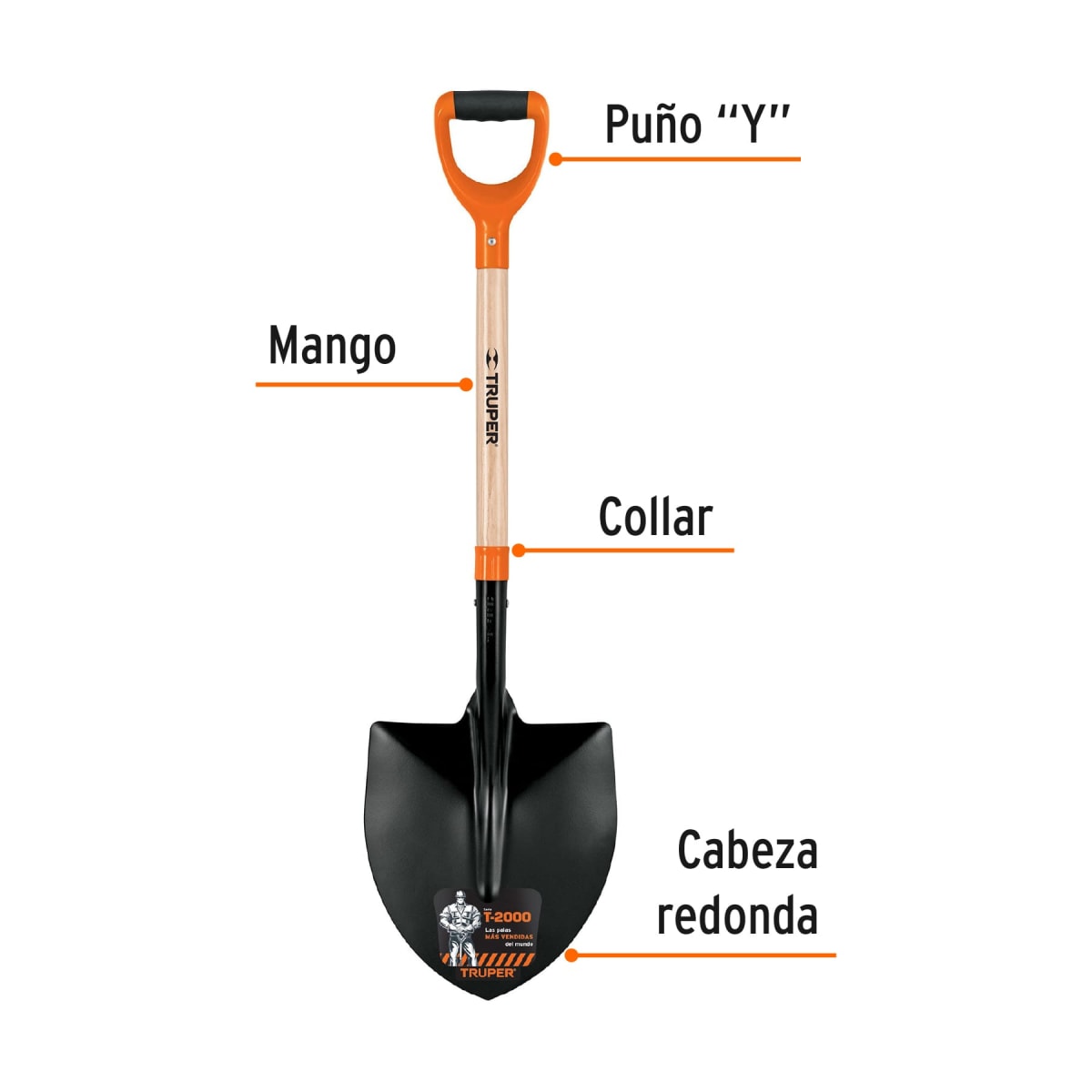 Pala Tipo Cuchara T-2000 Truper 171652