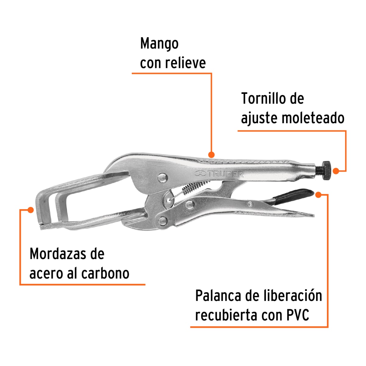 Alicate de presión 9' para soldador Truper 174262