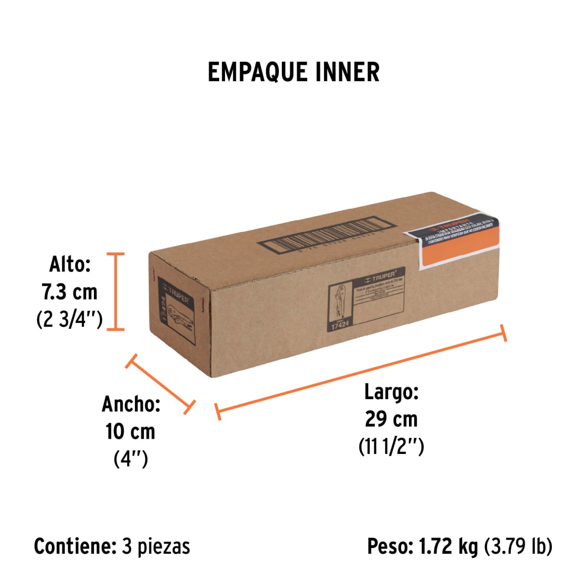 Alicate De Presión Punta Recta 10