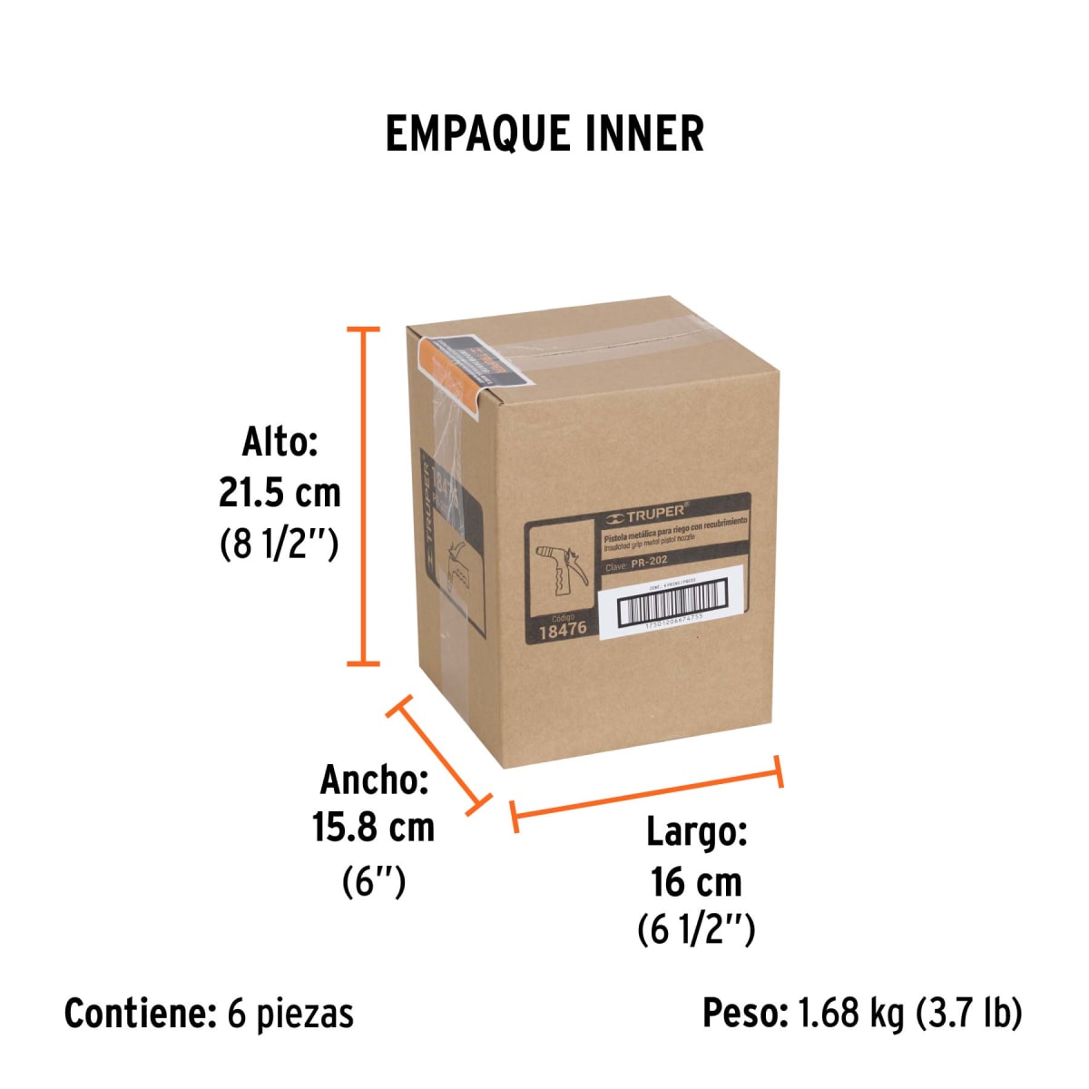 Pistola Metálica 2 Funciones C/Boquilla Truper 184763