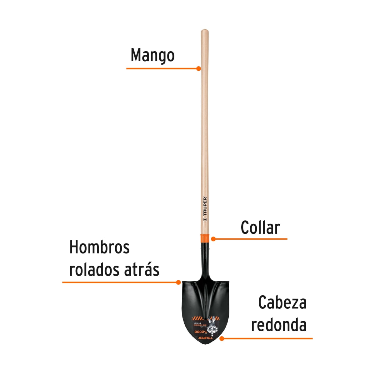 Pala Cuchara T-2000 Con Mango Largo 45