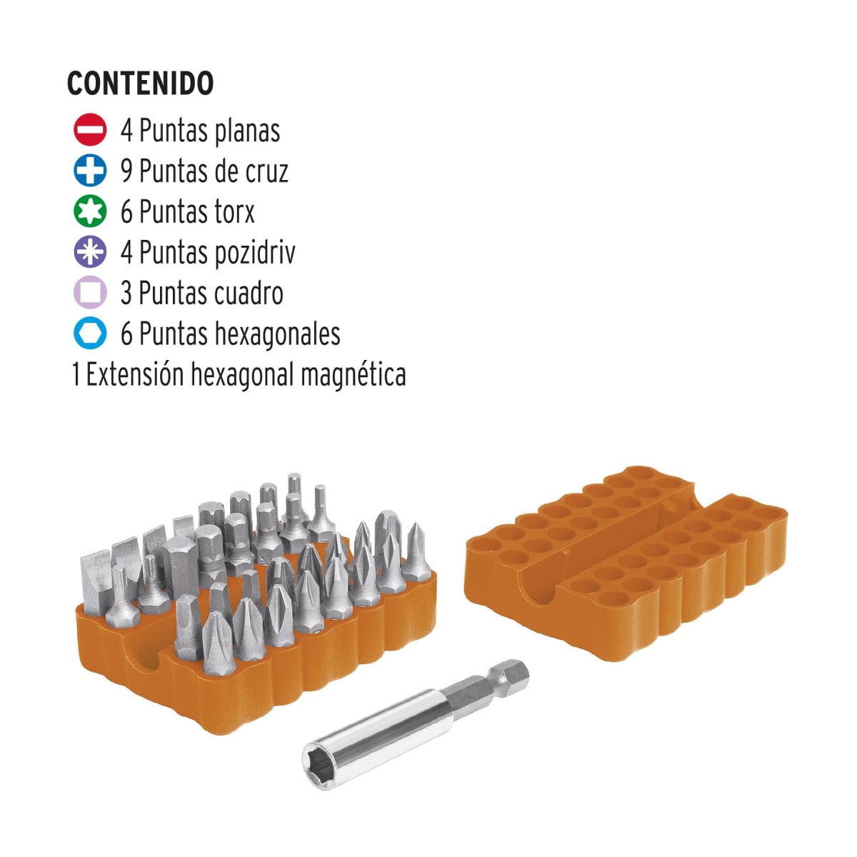 Juego De Bits y Adaptadores 33 Piezas Truper 177882