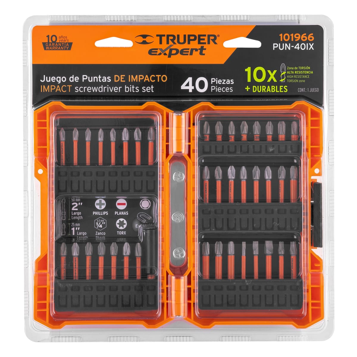 Juego De Bits y Adaptadores 40 Piezas Truper 1019664