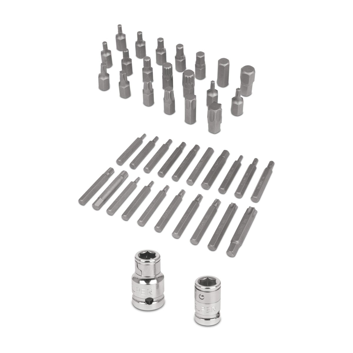 Juego De  Adaptadores y Bits 42 Piezas Truper 178094