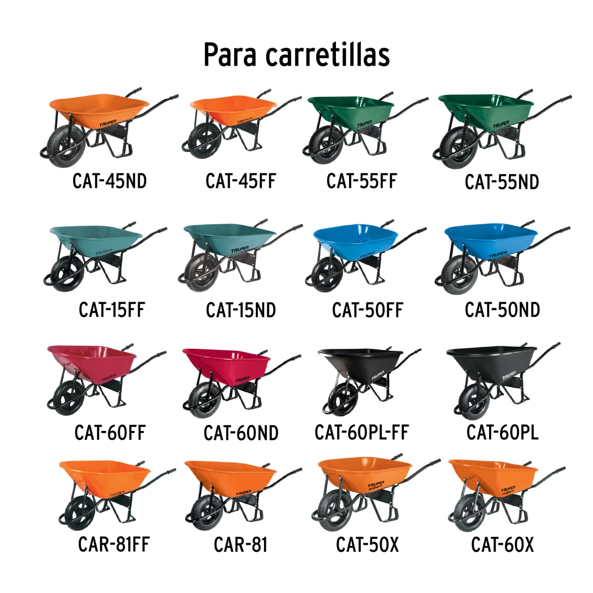 Kit Rin, Eje Y Rodajes Para Carretillas EXPERT, TRUPER y PRETUL 118682