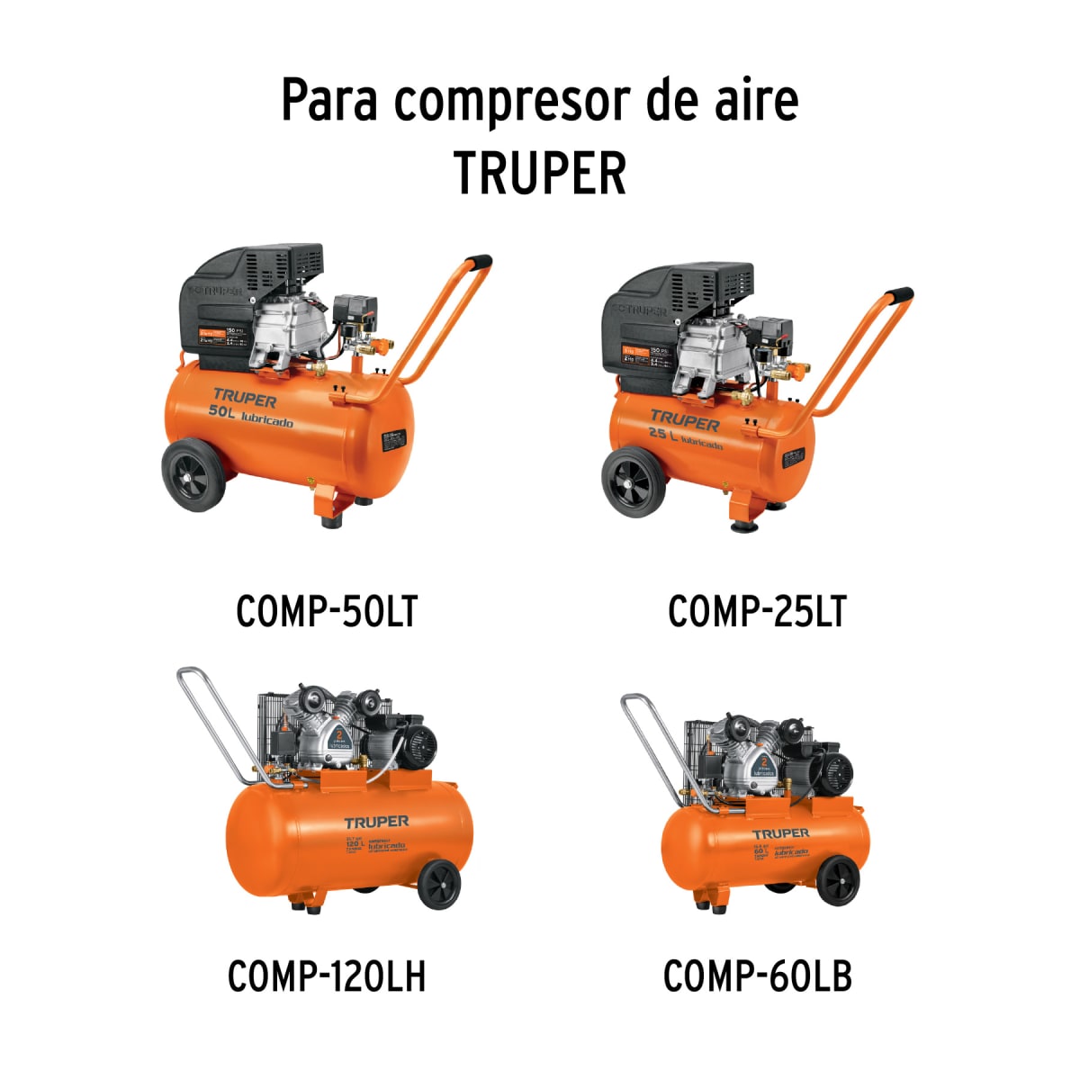 Topes De Goma Para Compresores 2 Unidades Truper 1020822