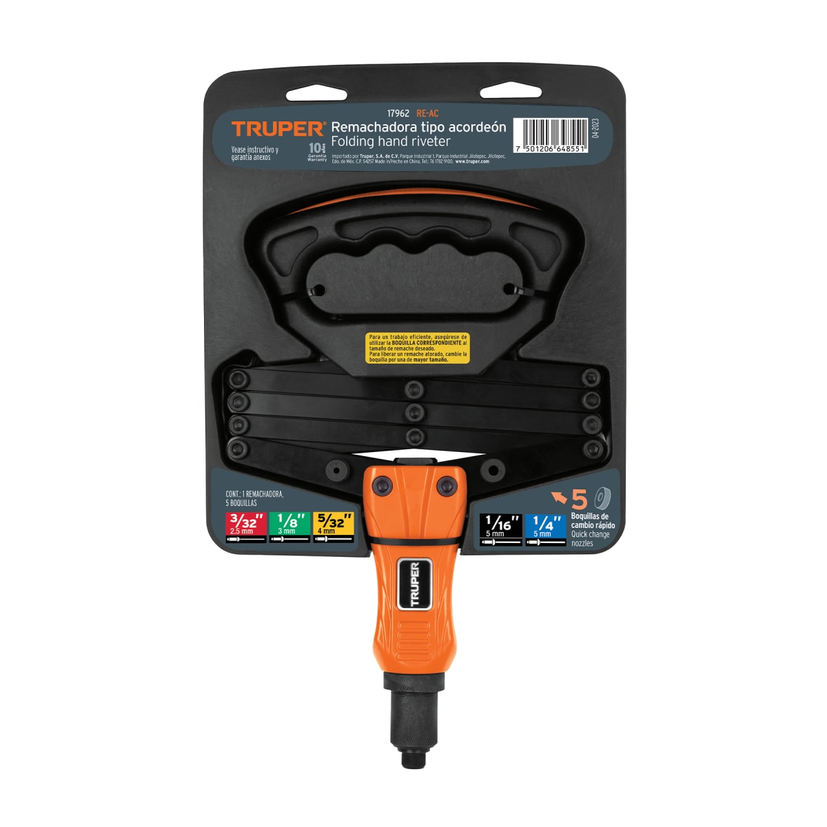 Remachadora Tipo Acordeón Truper 179624