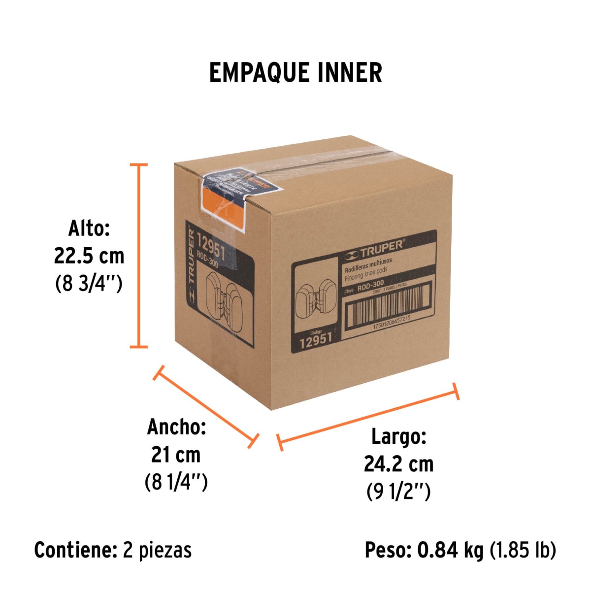 Rodilleras Ligeras De Gel Con Forro Transpirable Truper 129518