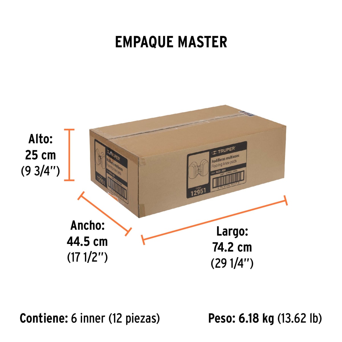 Rodilleras Ligeras De Gel Con Forro Transpirable Truper 129517