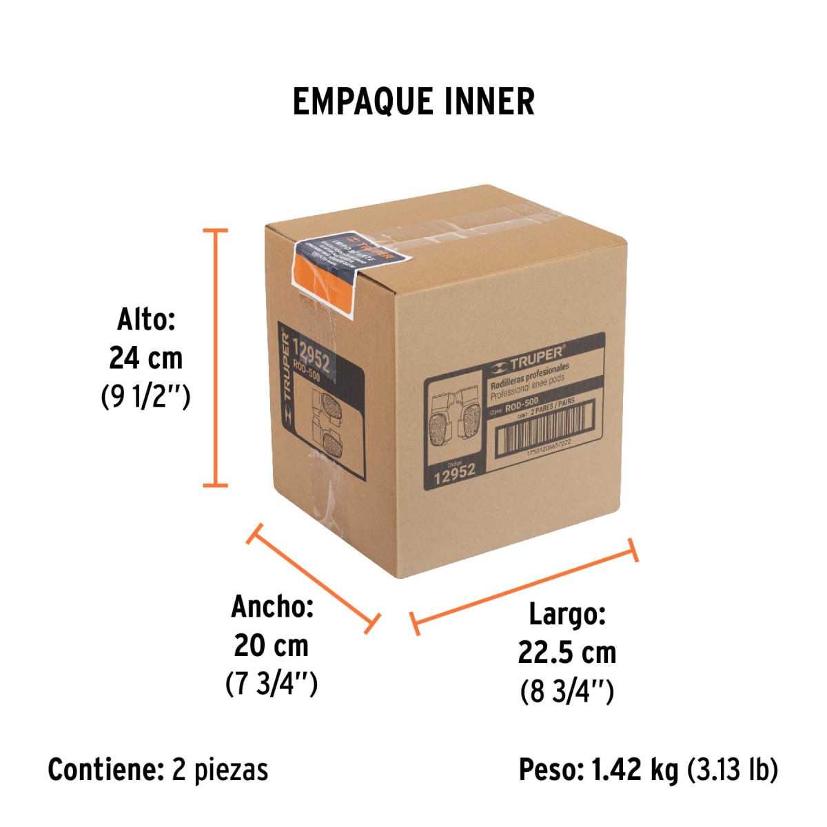 Rodilleras Con Correa Antideslizante Profesionales Truper 129528