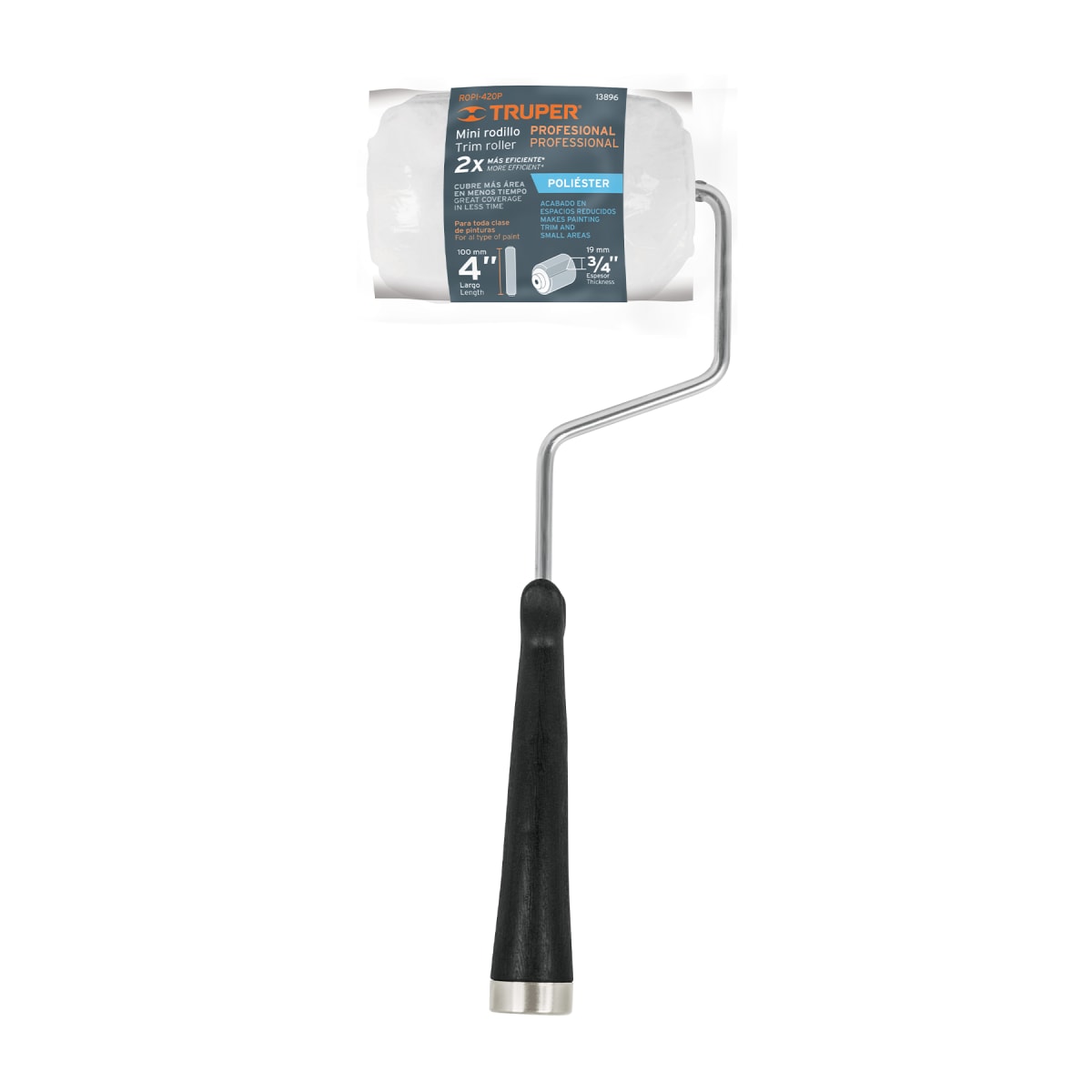 Mini Rodillo Para Pintar, Felpa 4 X 3/4