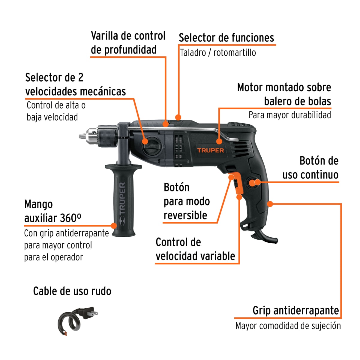 Taladro Percutor 1/2